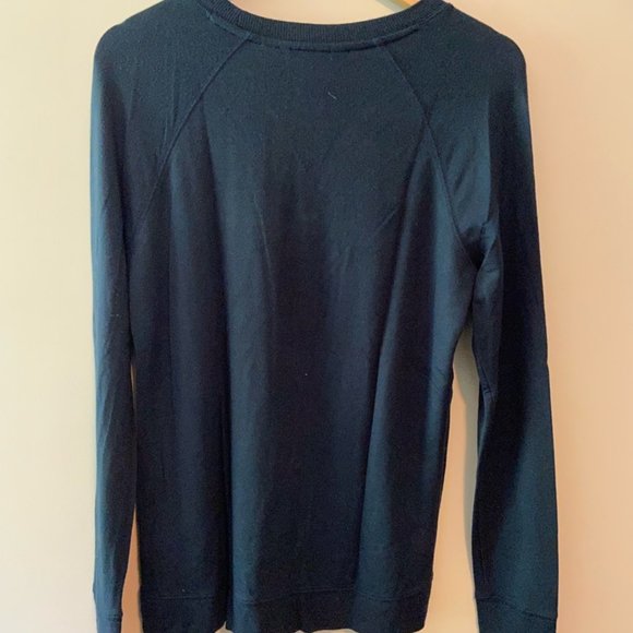 Athleta Pullover Sweatshirt in Deep Teal - Picture 2 of 4